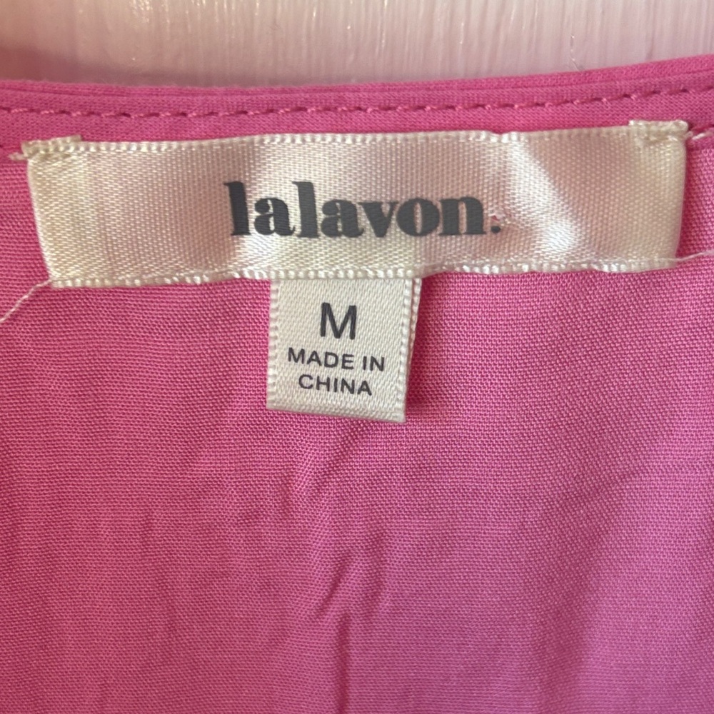 Chic Pink Ruffled Midi Dress - Picture 2 of 3